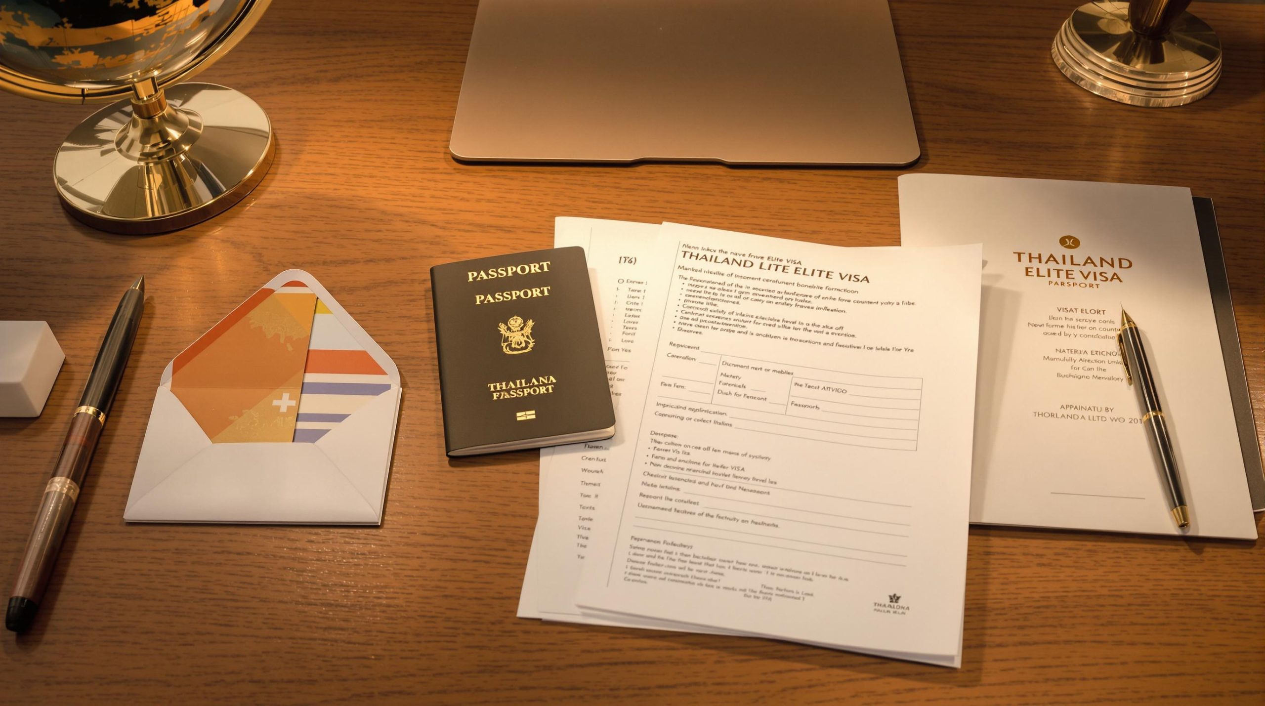 Documents de voyage pour le visa Elite