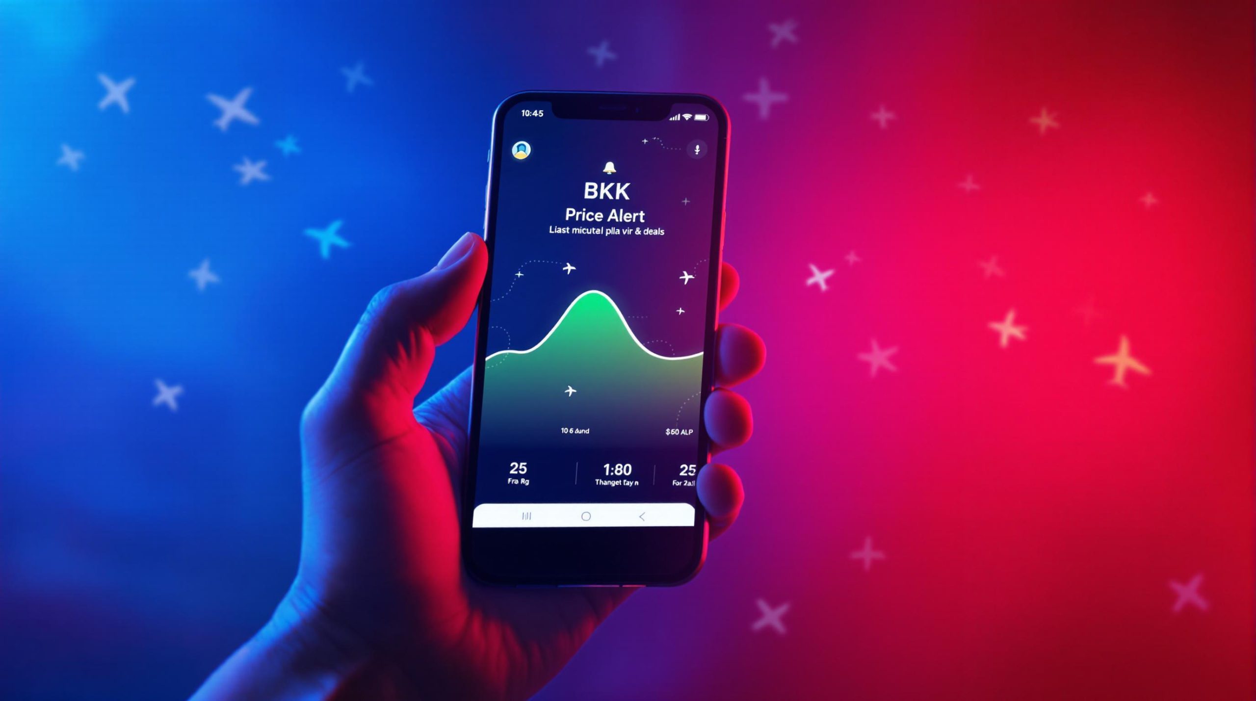 Application alerte prix vol Thaïlande