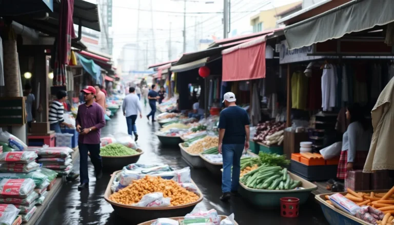 marche bangkok Marché à Bangkok