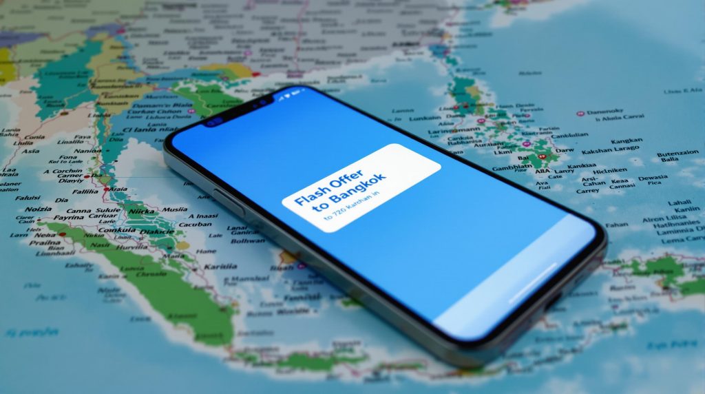 Notification d’offre flash vers Bangkok