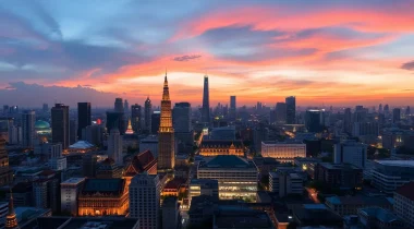 skyline bangkok rooftop