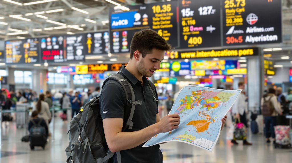 Voyageur préparé pour un séjour international
