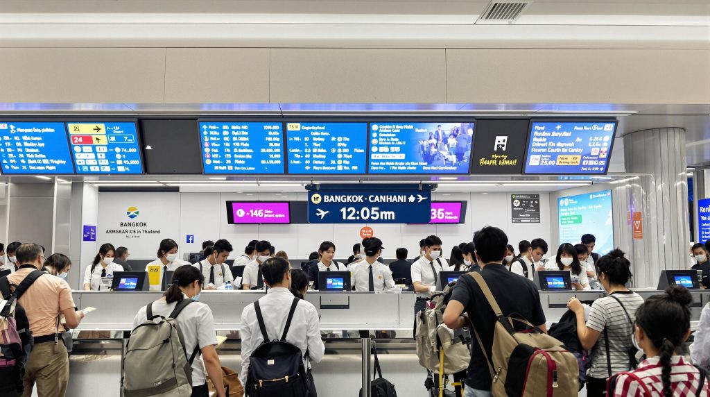 Contrôle des passeports pour entrer en Thaïlande
