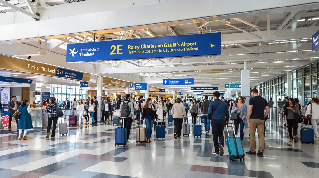 Départ Roissy vers la Thaïlande