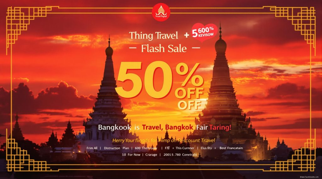 Promotion vol pas cher pour Bangkok
