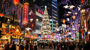 Noël au Japon avec illuminations et décorations
