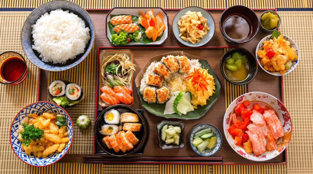 Repas traditionnel japonais