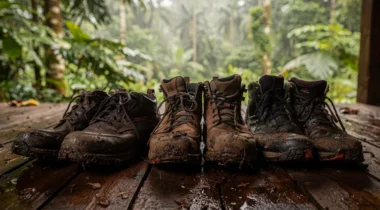 chaussures randonnee treks humides asie