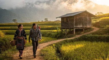 trek habitant sapa vivre nuit